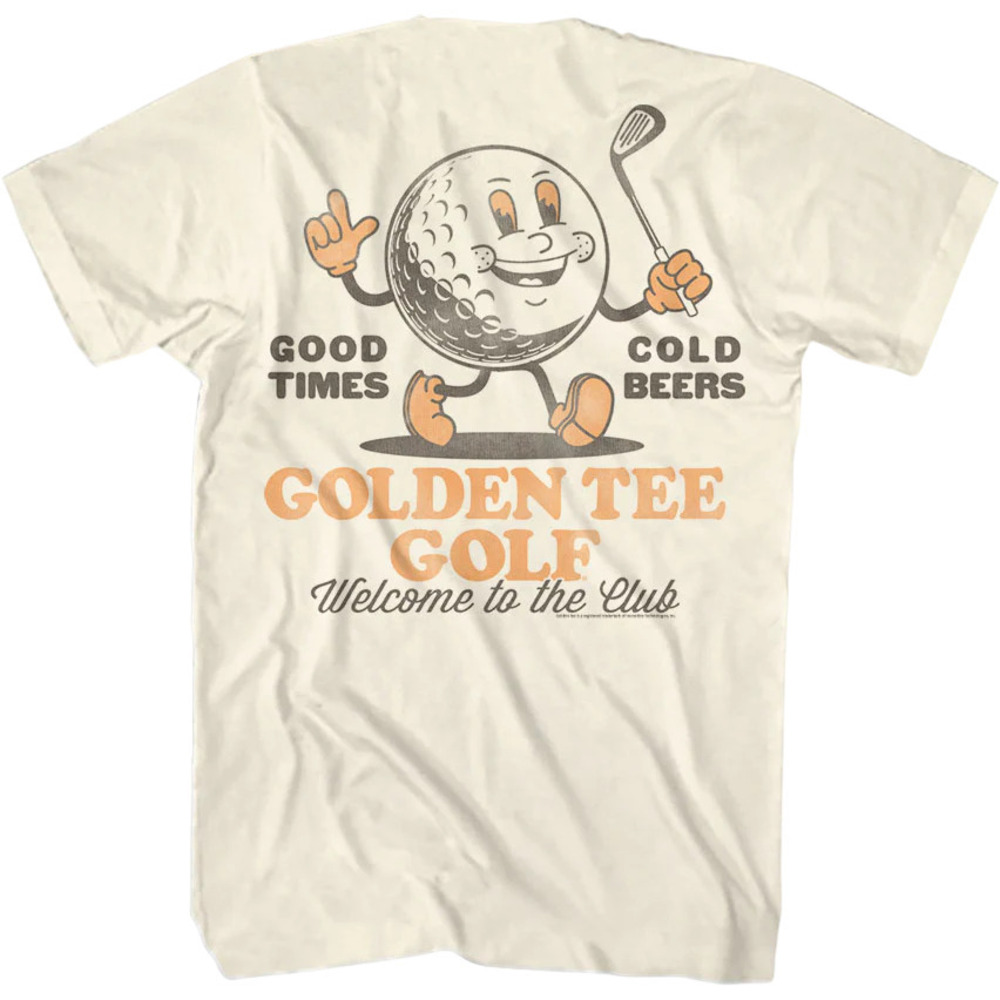 Front Back Good Times Cold Beers Golden Tee Golf Tshirt